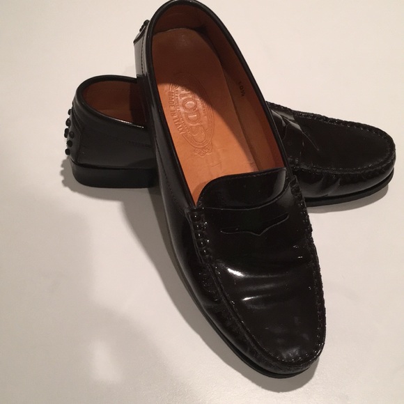 Tod's Shoes - Tod’s Brown Patent Leather Penny Loafer